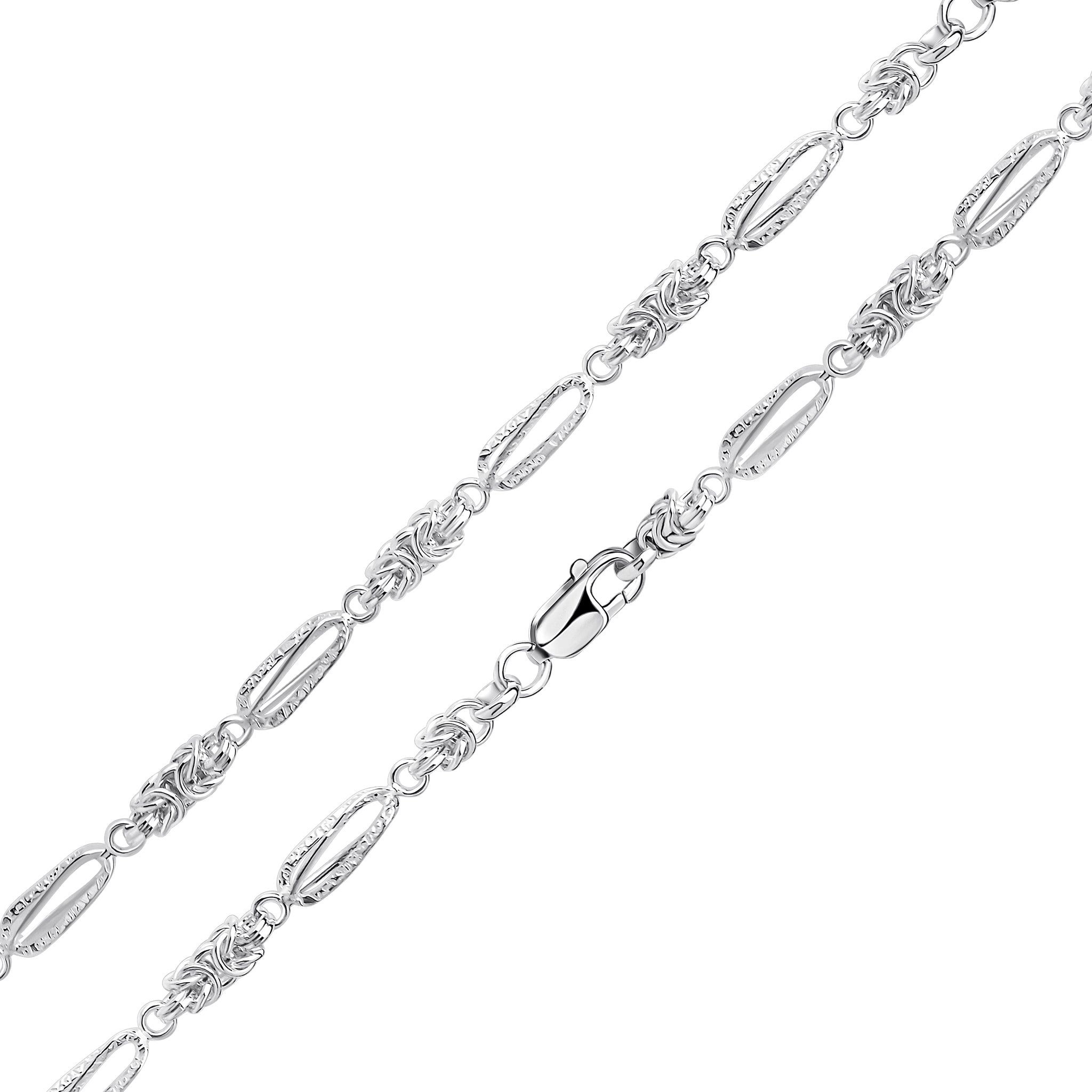 Silver Fancy & Byzantine 7.5"