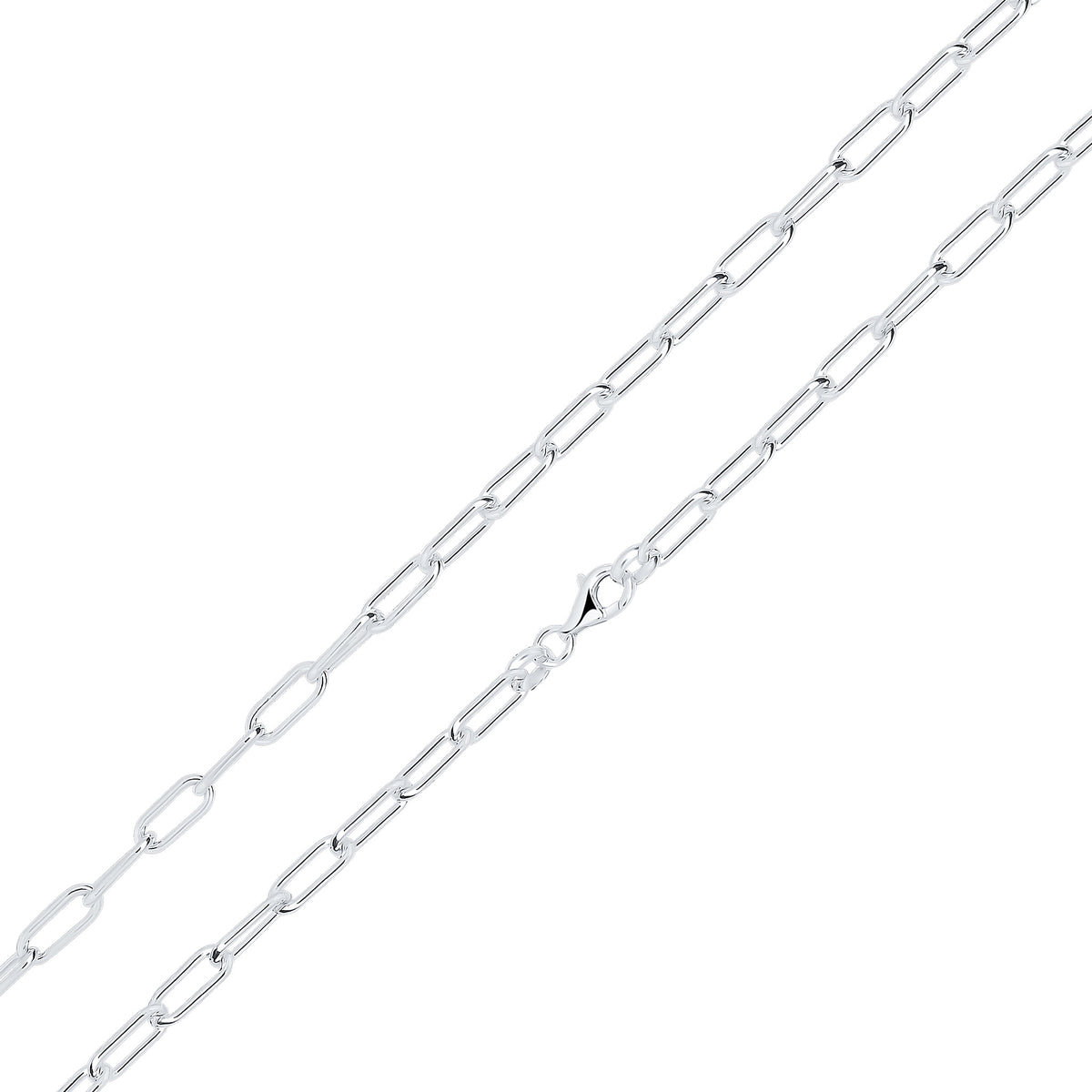 Silver 4x12mm Paperchain Link 1