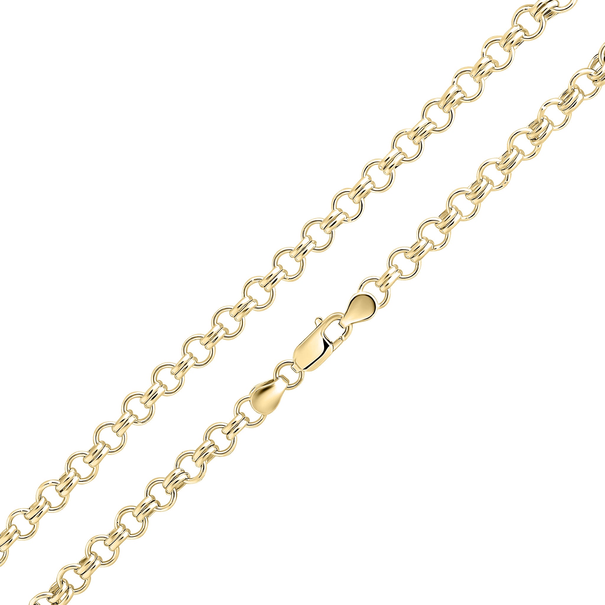 18ct Vermeil 6.1mm Two-One Cable