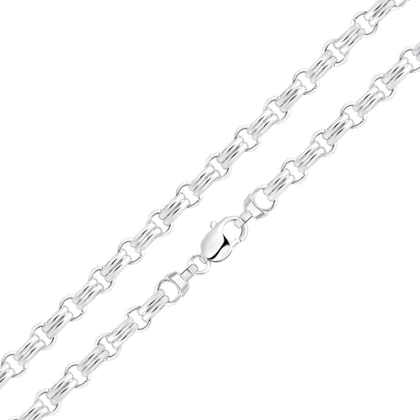 Silver 9.2mm Round Double Bar 1