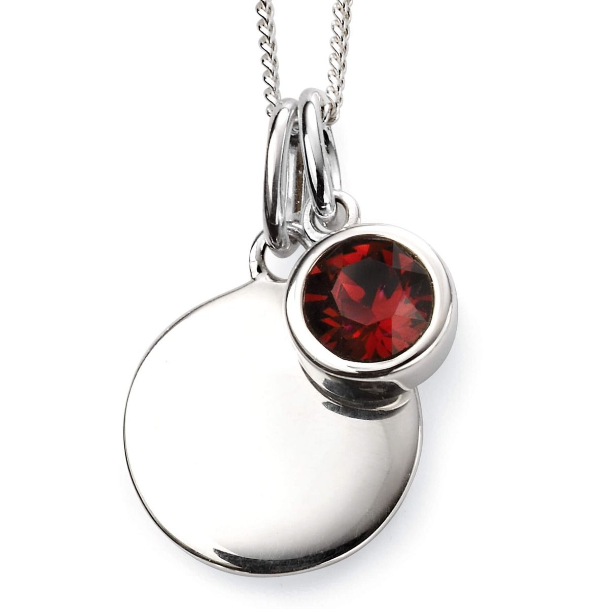 Silver Birthstone Pendant