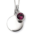 Silver Birthstone Pendant