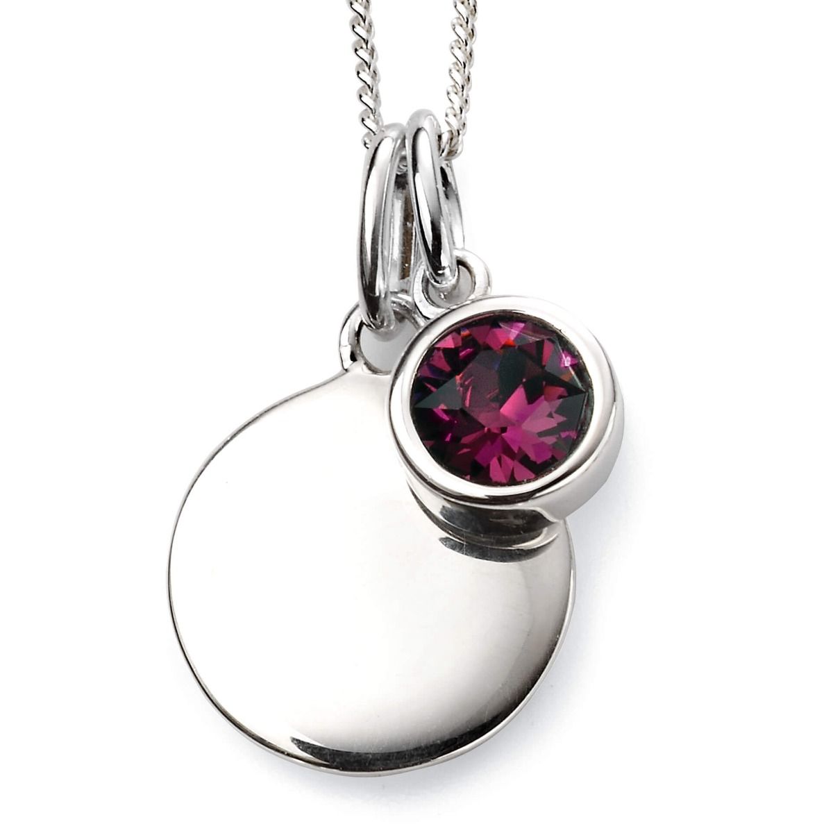 Silver Birthstone Pendant