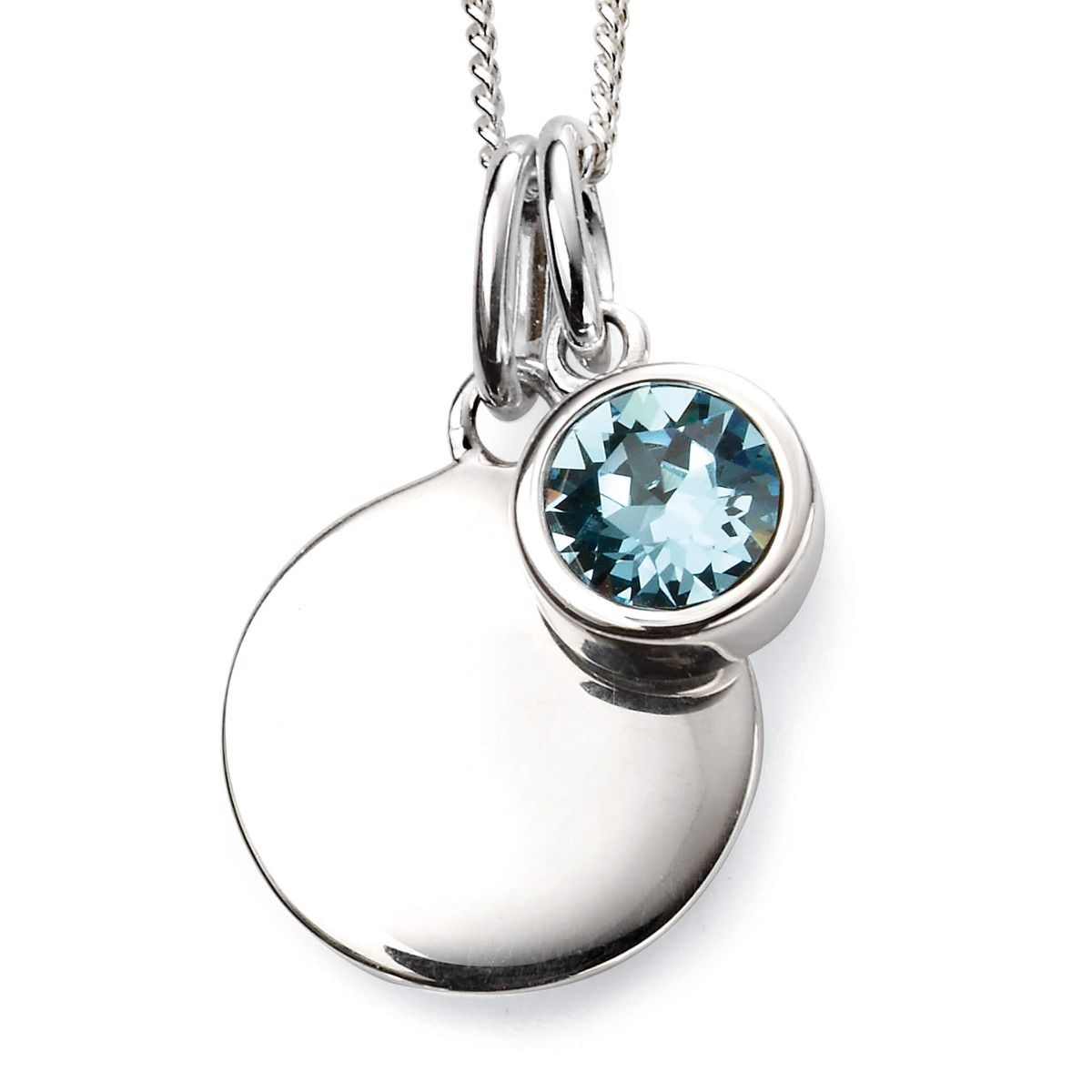 Silver Birthstone Pendant