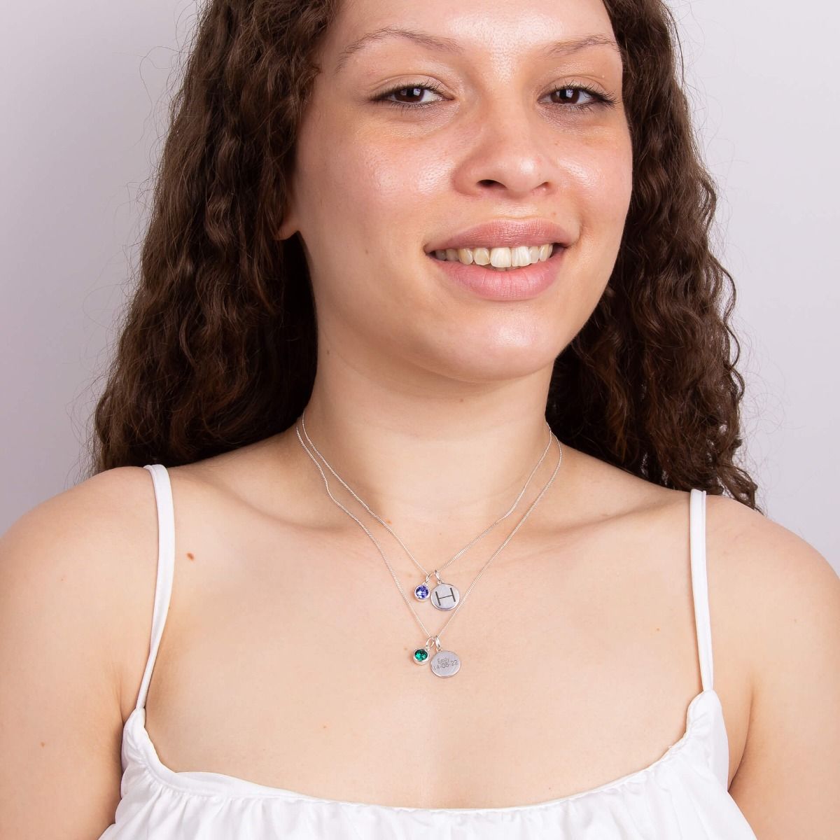 Silver Birthstone Pendant