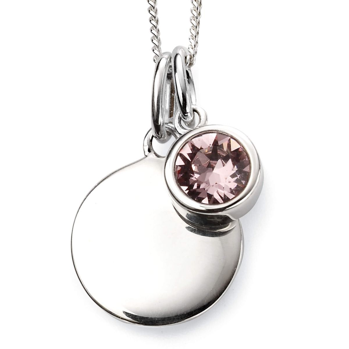 Silver Birthstone Pendant