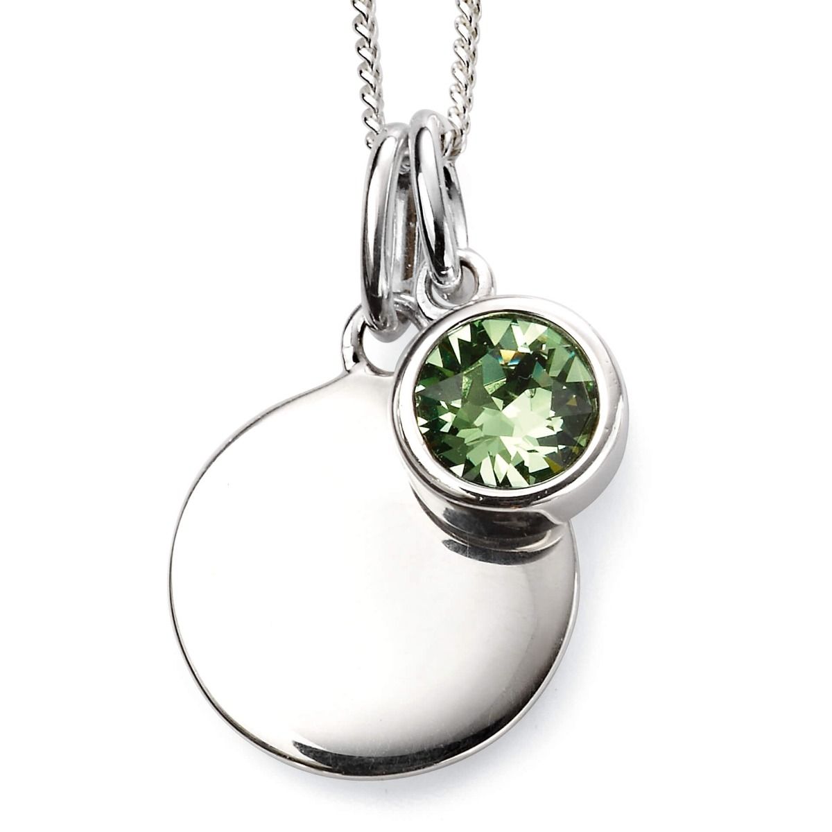 Silver Birthstone Pendant