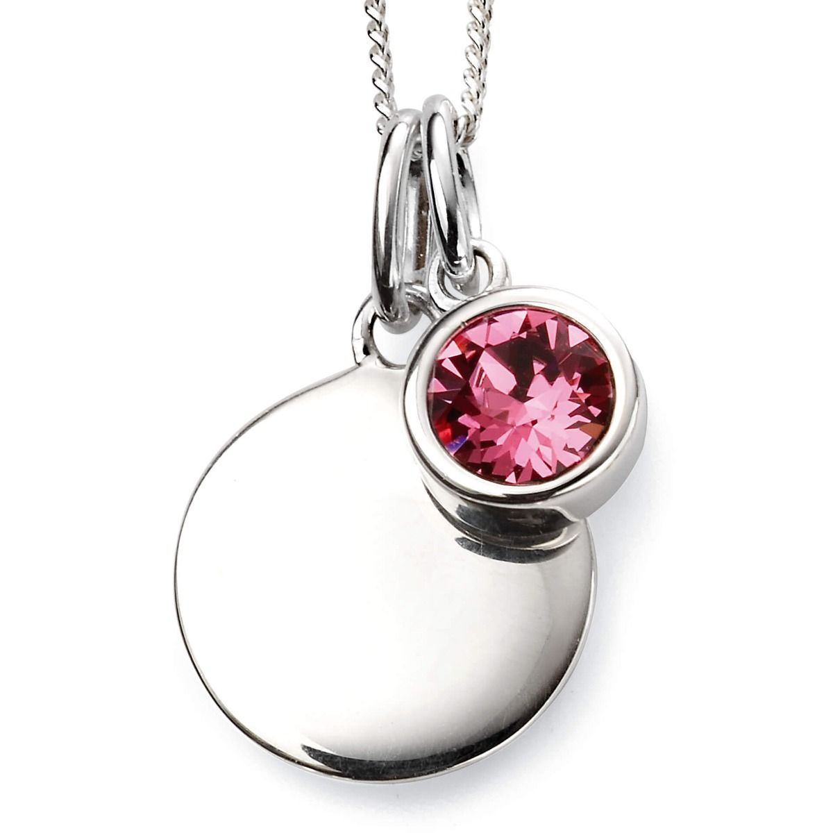 Silver Birthstone Pendant