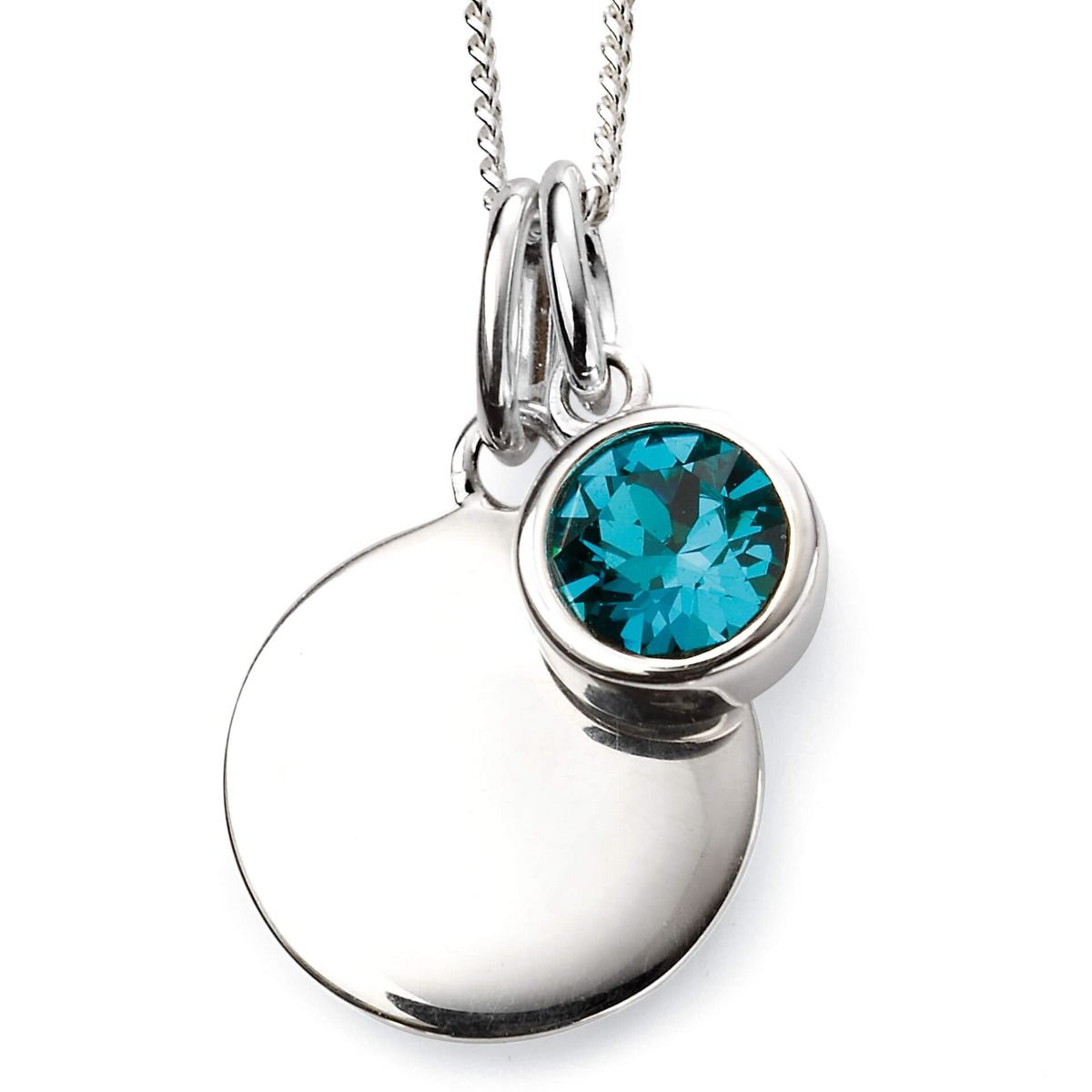 Silver Birthstone Pendant