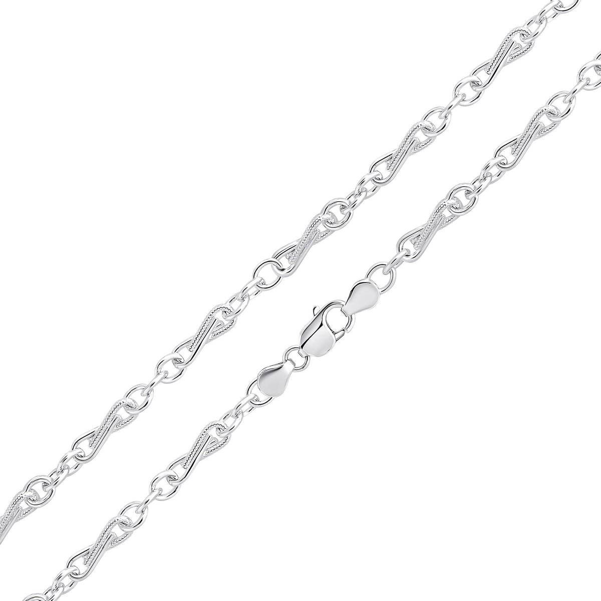 Silver 6.5mm Tombone Twist 1