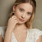 Elements Gold Mabe Pearl and Diamond Pendant