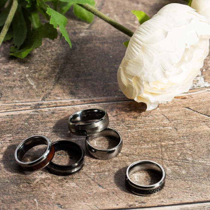 Fred Bennett Tungsten Ring with IP Black Plating