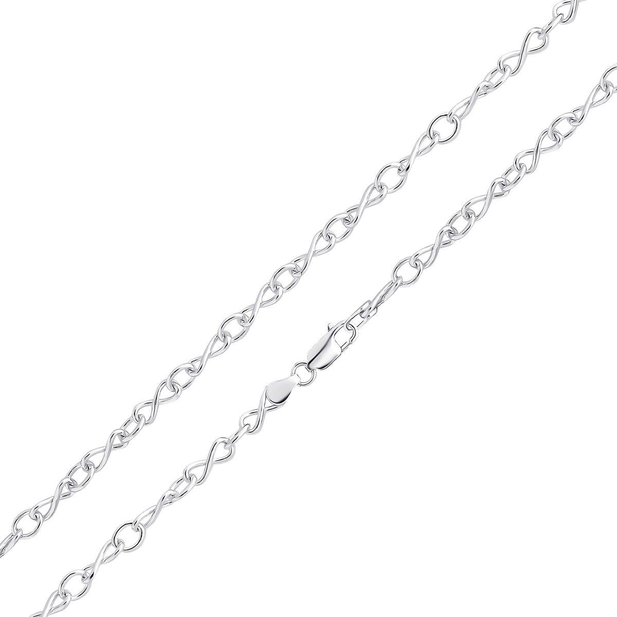 Silver 6.3mm Infinity Link 1