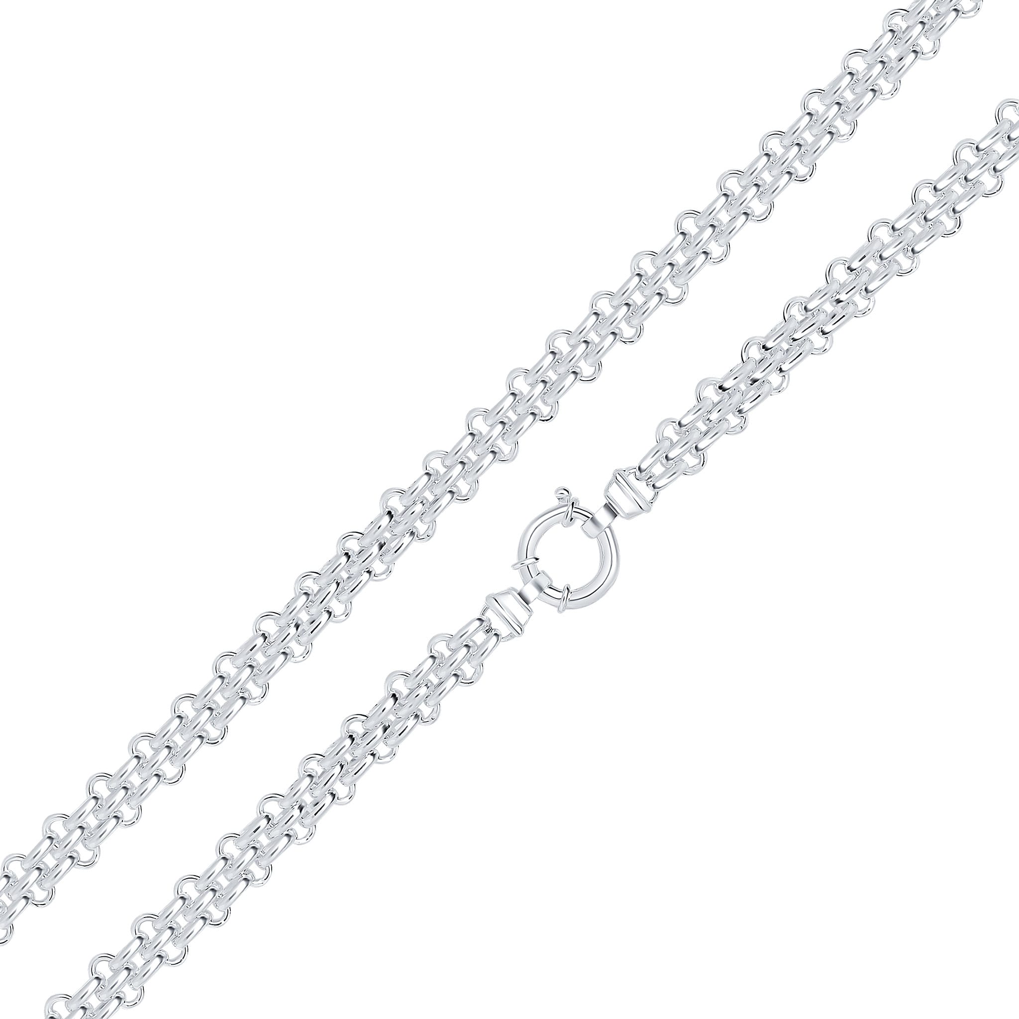 Silver 10mm Brick Chain