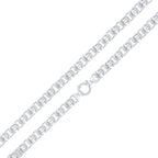 Silver 10mm Flat Byzantine Chain