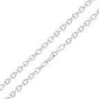 Silver 10x12mm Oval Belcher