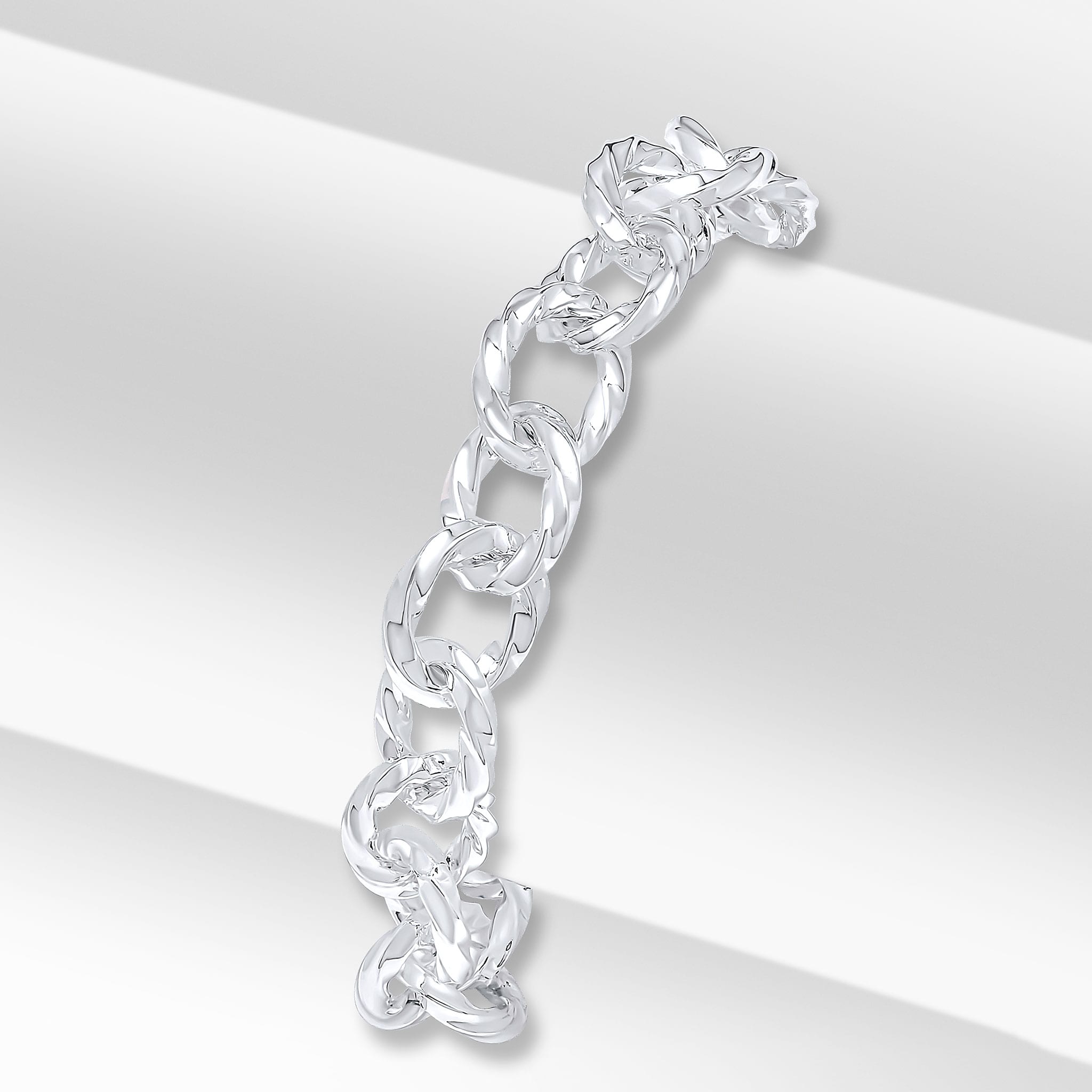 Silver 11mm Oval Twist