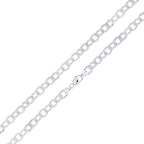 Silver 11mm Oval Twist Chain