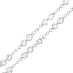 Silver 14.5mm Circles Chain