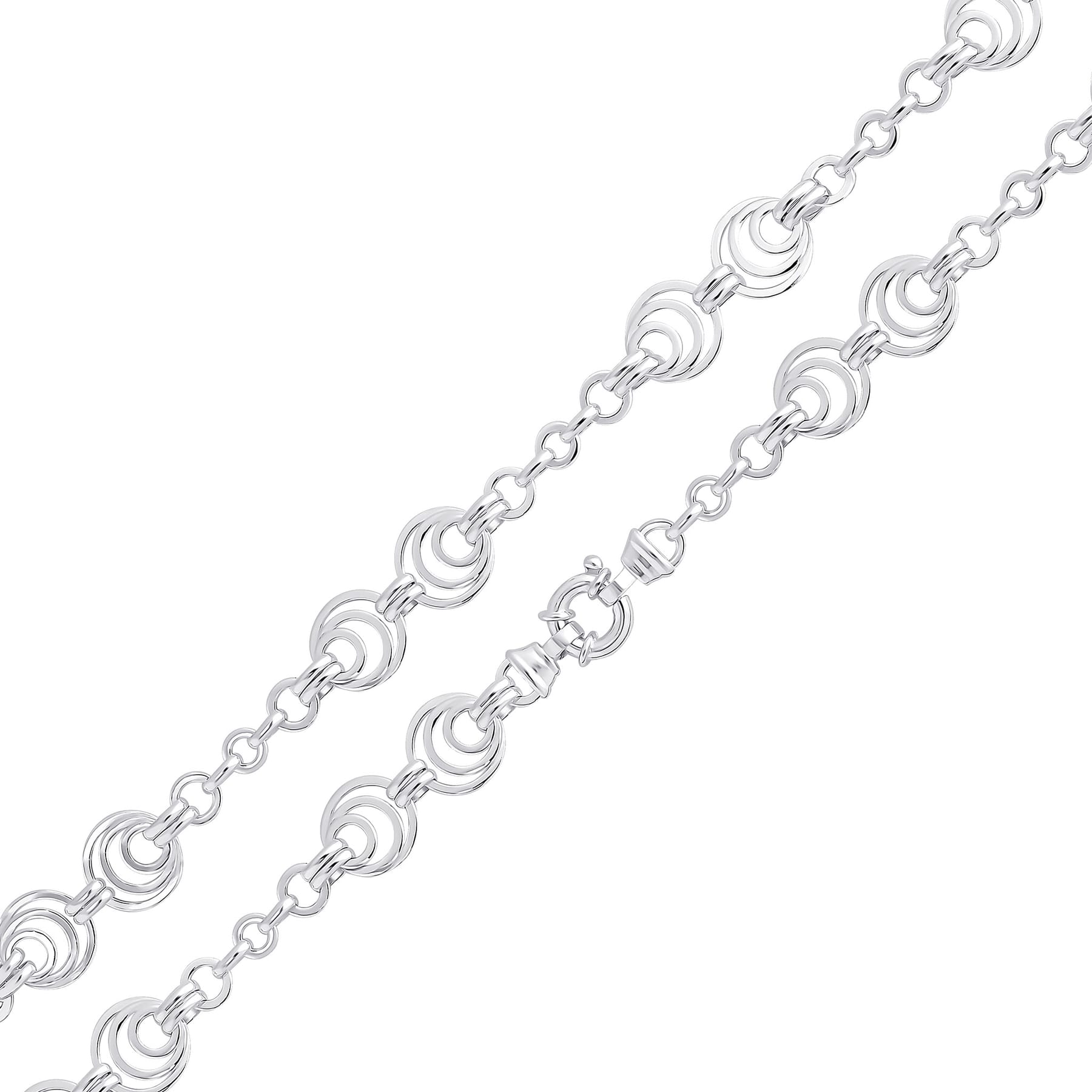 Silver 14.5mm Circles Chain