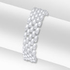 Silver 15mm Brick 5 Row