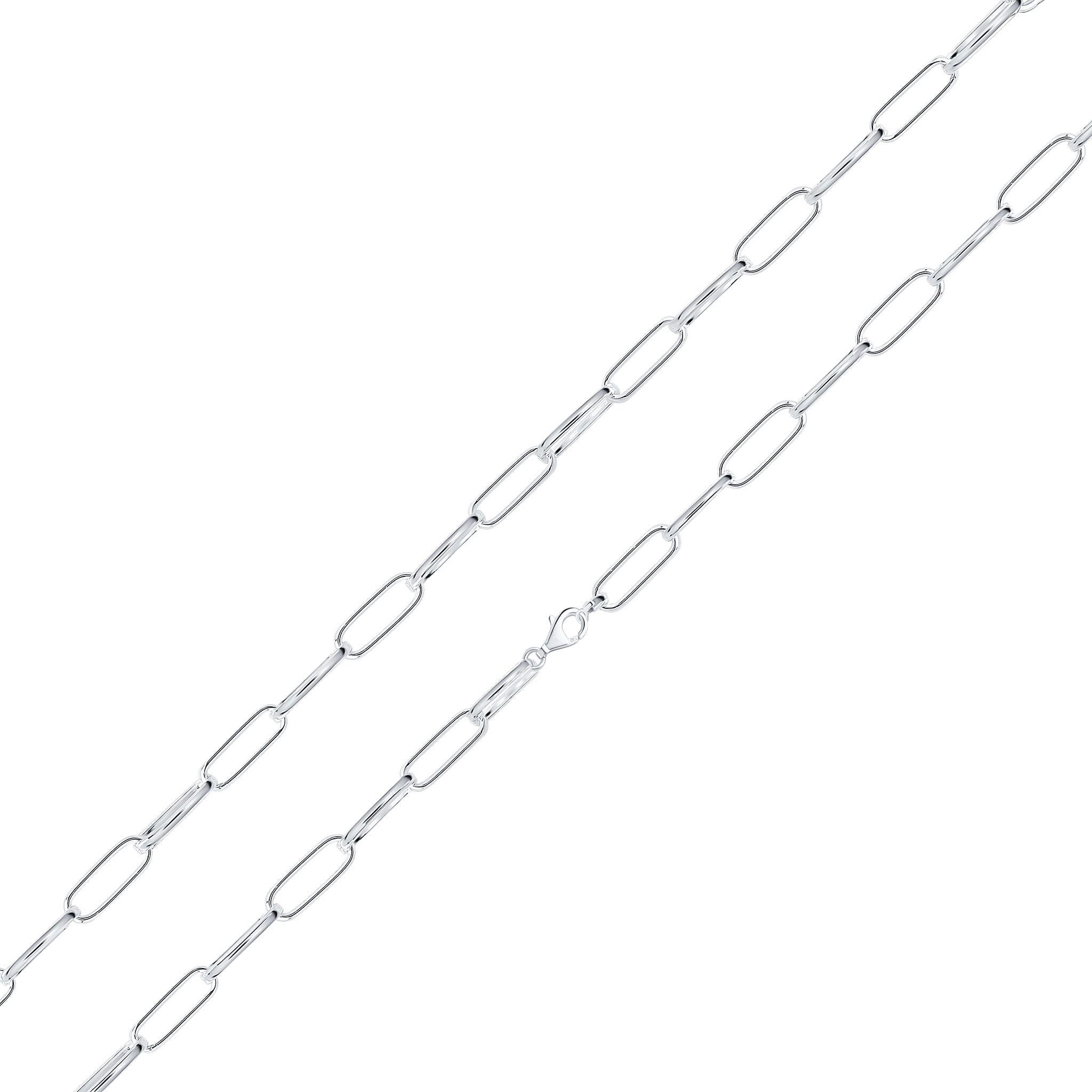 Silver 4.5x15mm Paperchain Clip Catch