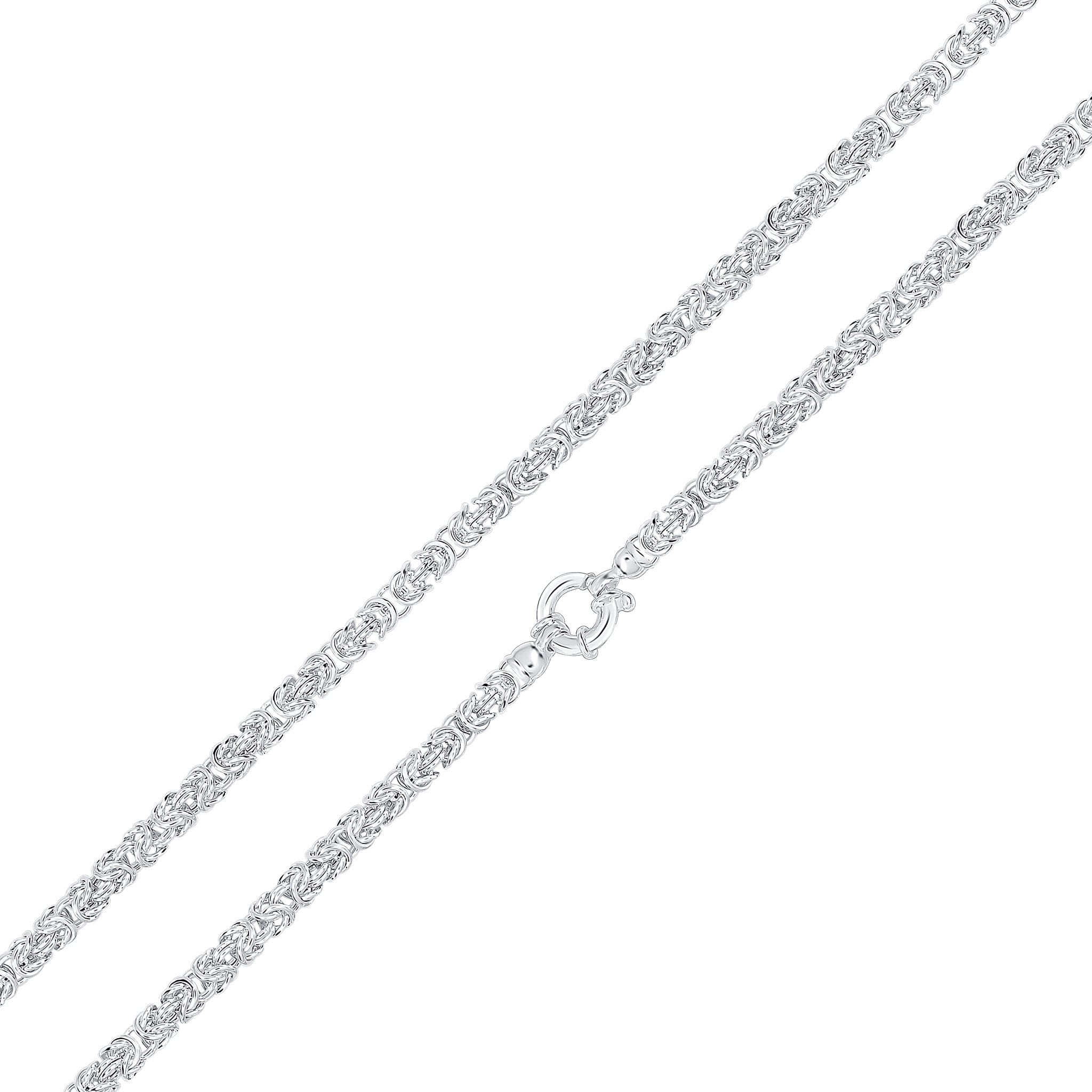 Silver 5mm Byzantine