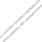 Silver 5mm Byzantine Long/Short