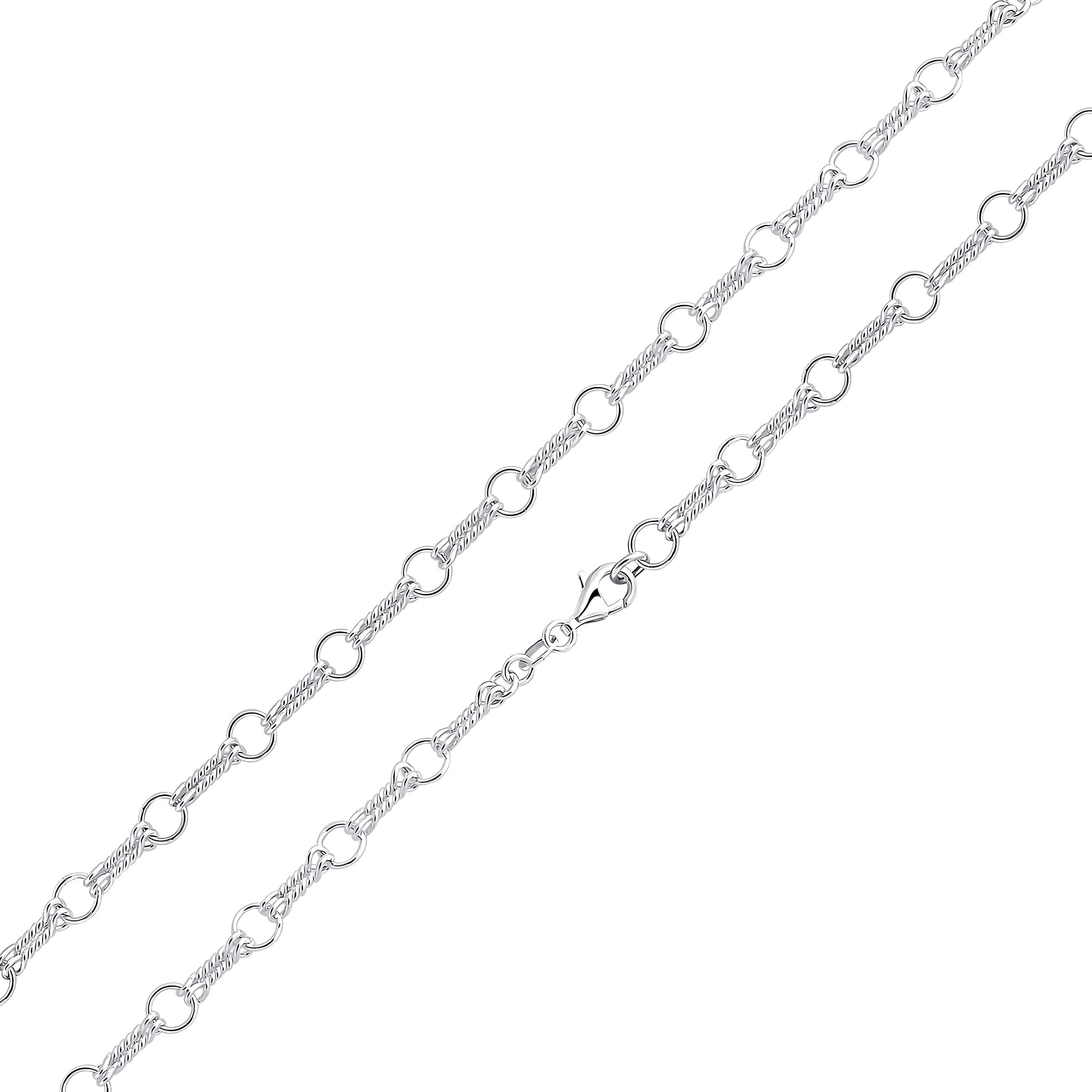 Silver 6.2mm Double Twist