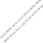 Silver 6.5mm Byzantine Oval