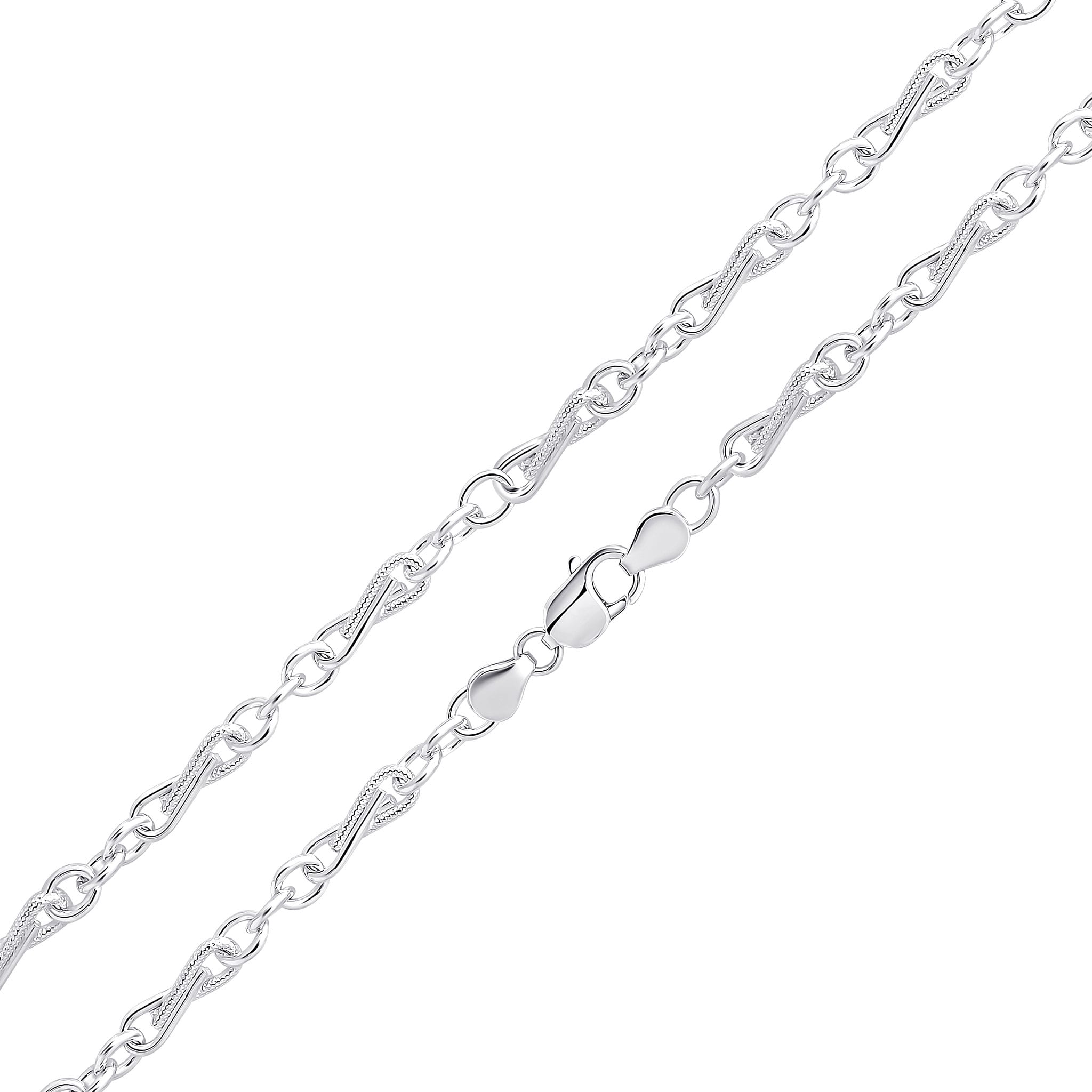 Silver 6.5mm Tombone Twist