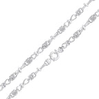 Silver 6.6mm Byzantine Infinity Chain