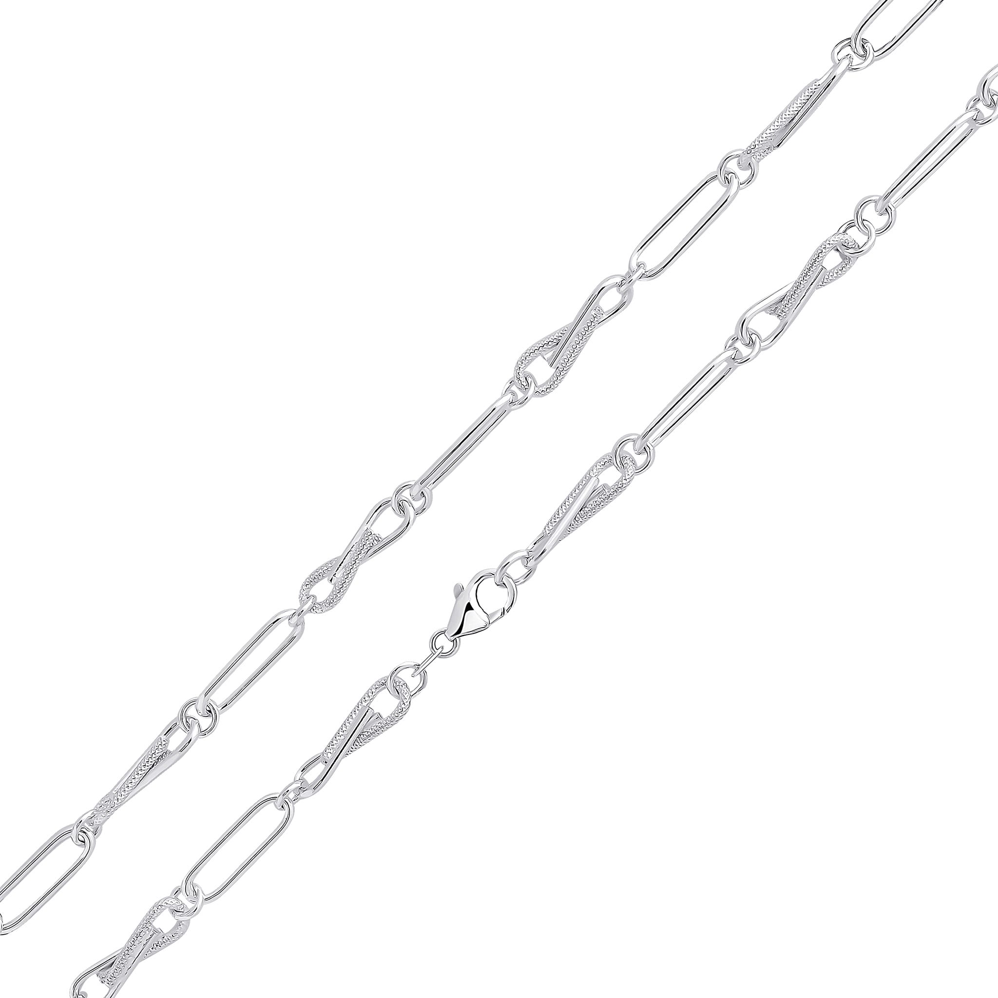 Silver 6mm Infinity Oval