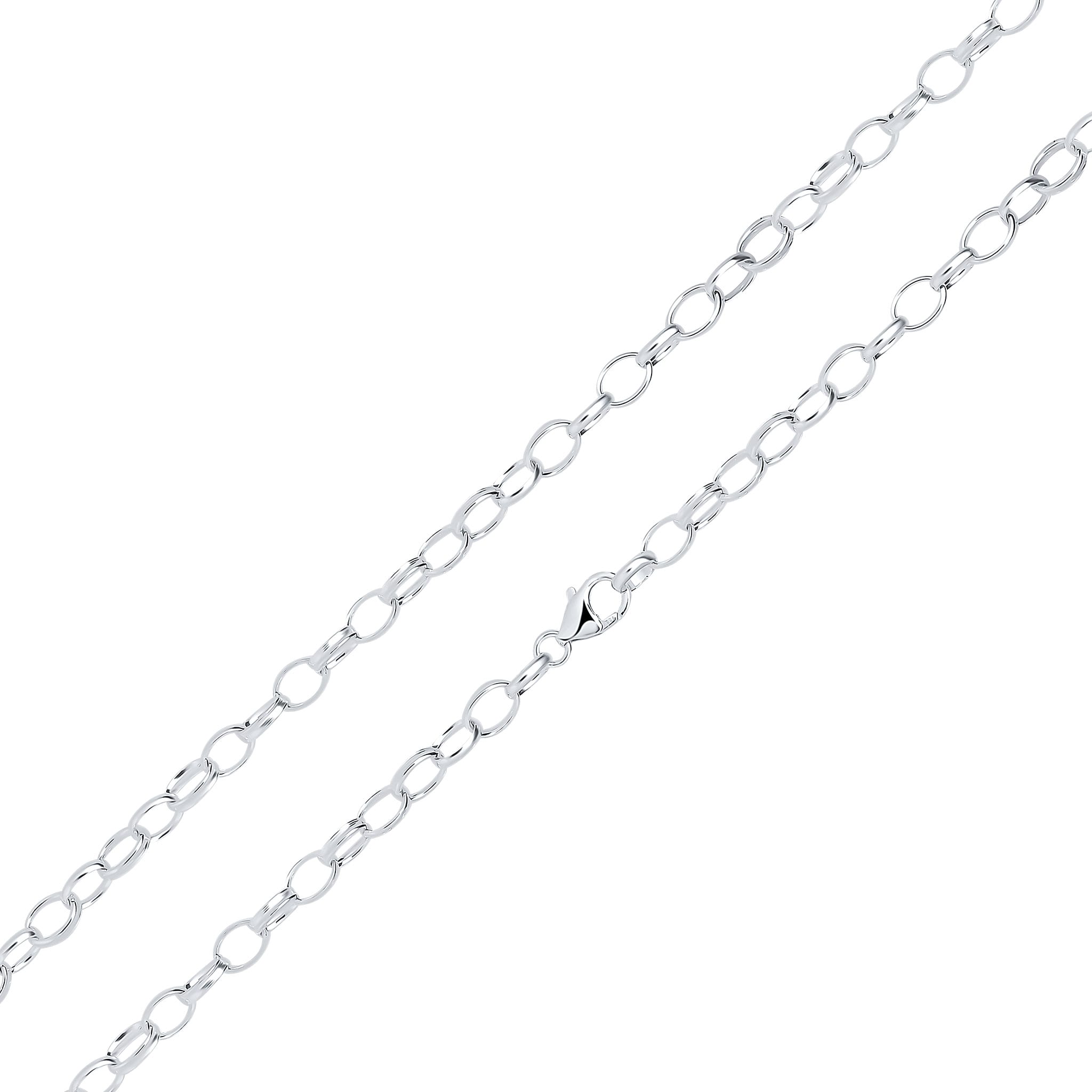 Silver 6x9mm Oval Belcher