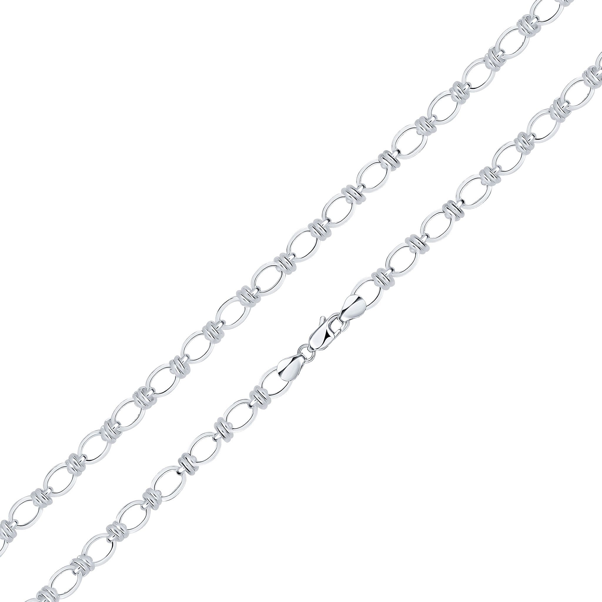 Silver 7.1mm Square Oval