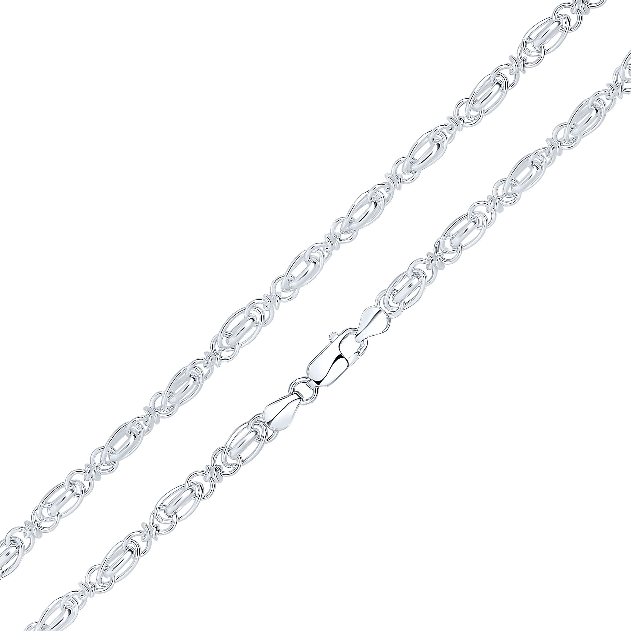 Silver 7mm Knot Twist