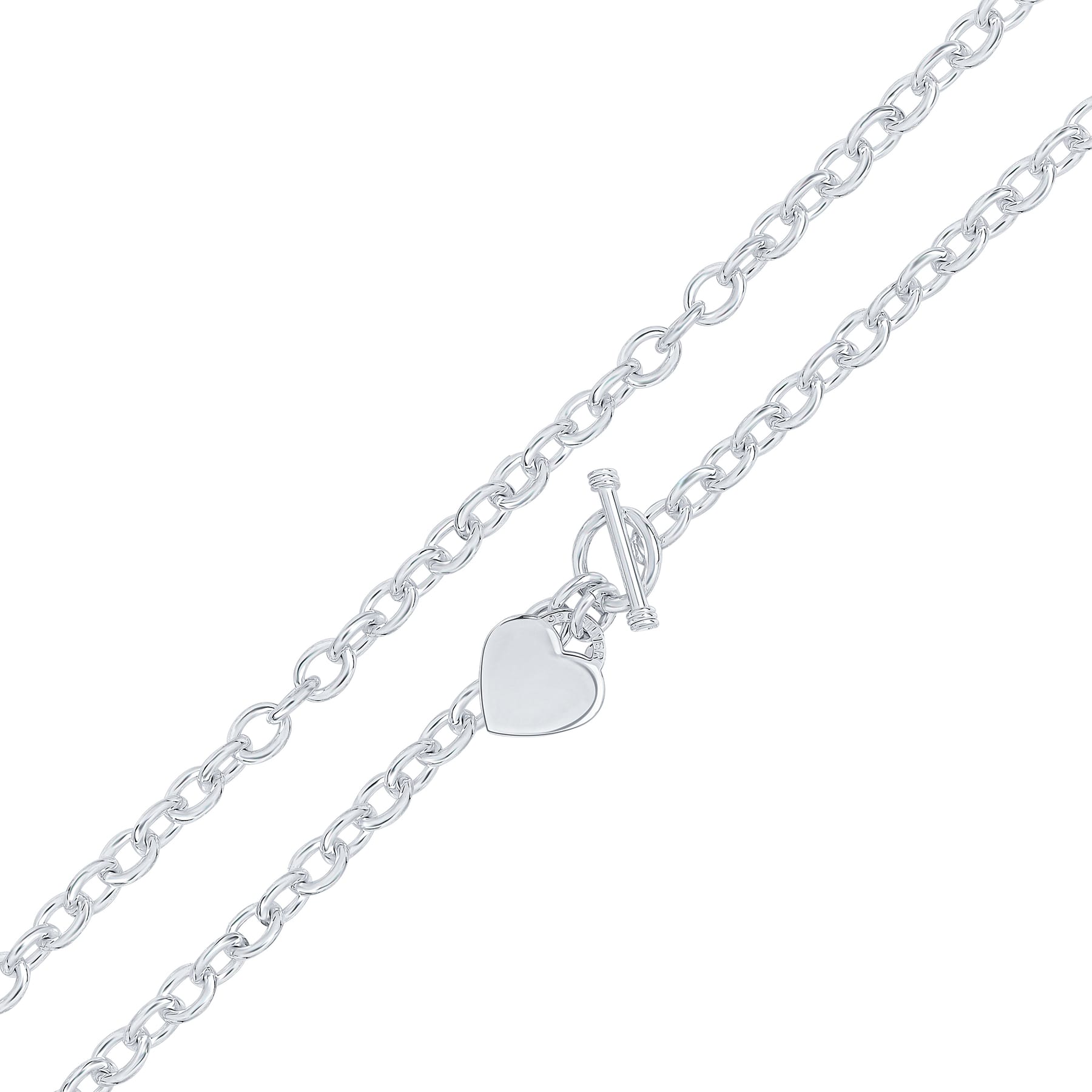 Silver 8mm Cable Disc Chain
