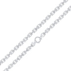 Silver 8mm Flat Byzantine Chain
