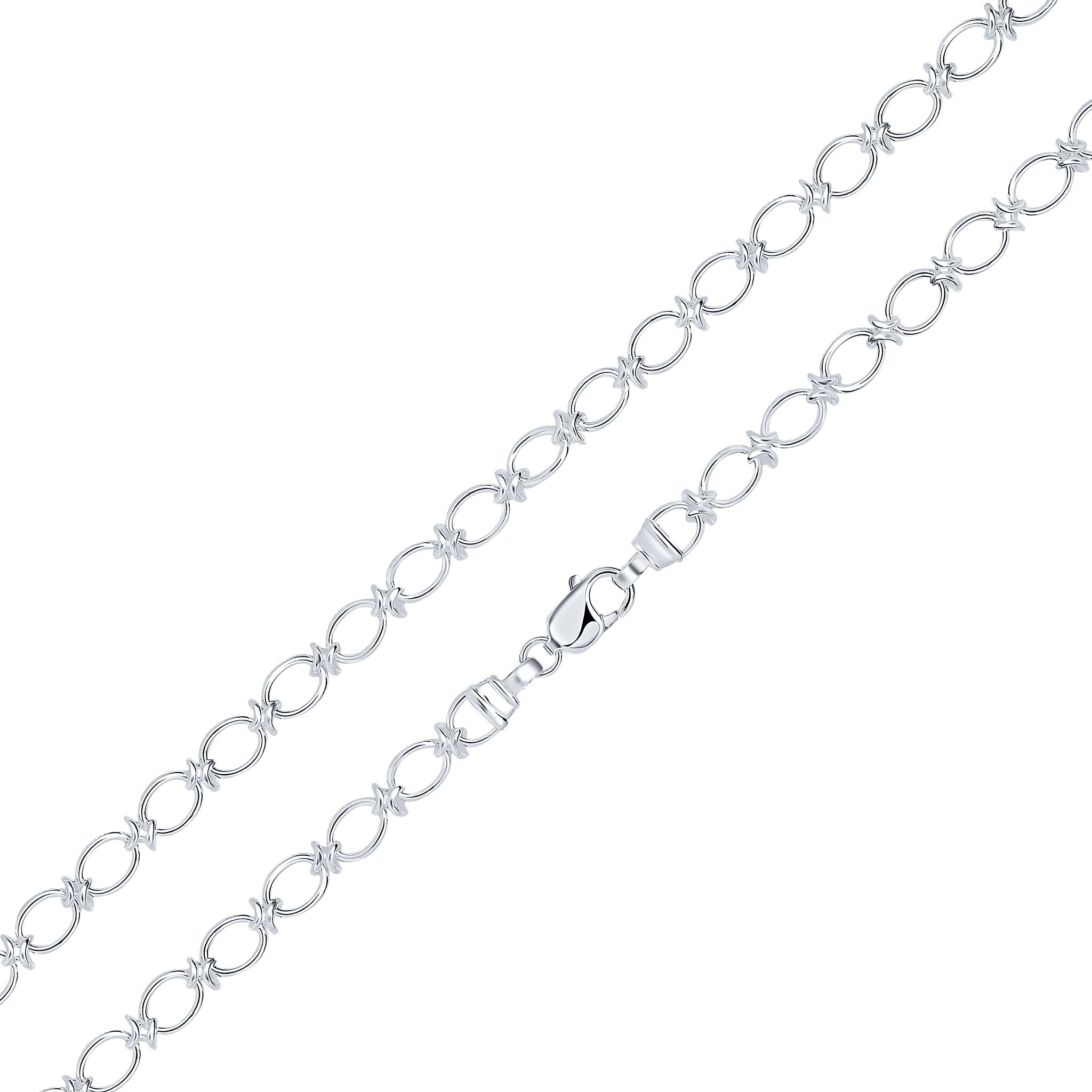 Silver 8mm Oval Knot