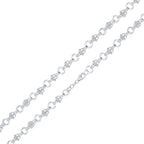 Silver 9mm Circle Multilink Chain