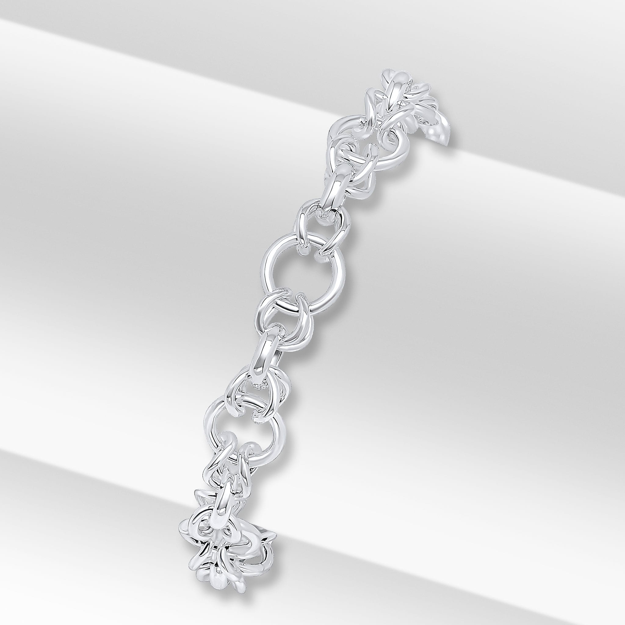 Silver 9mm Round Infinity Loop