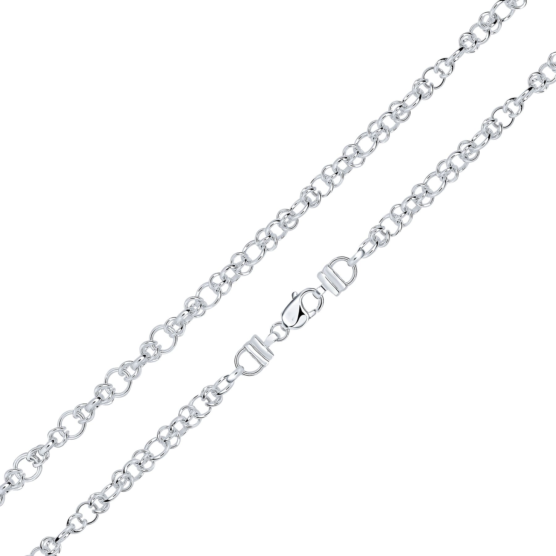Silver 9mm Round Infinity Loop Chain