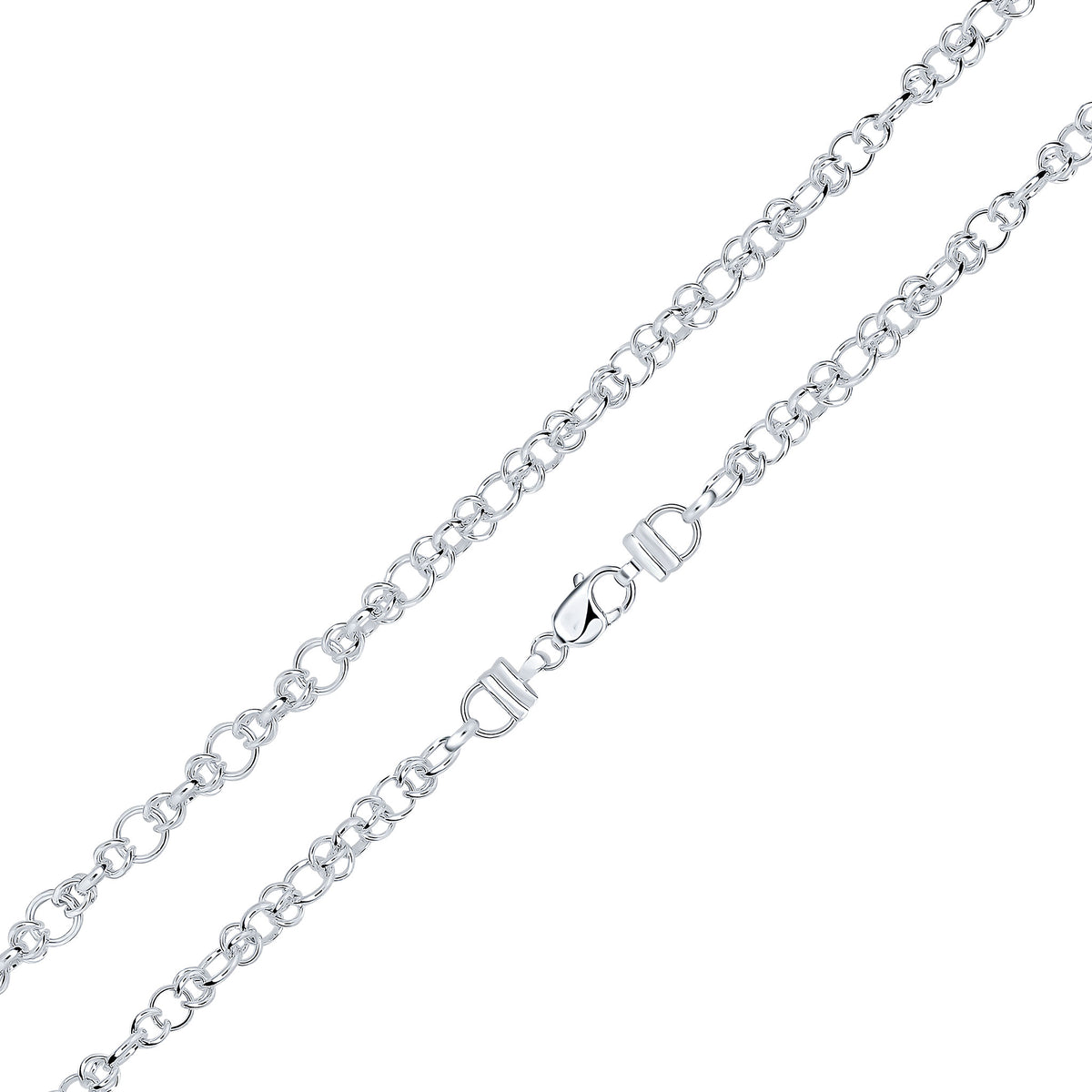 Silver 9mm Round Infinity Loop 1