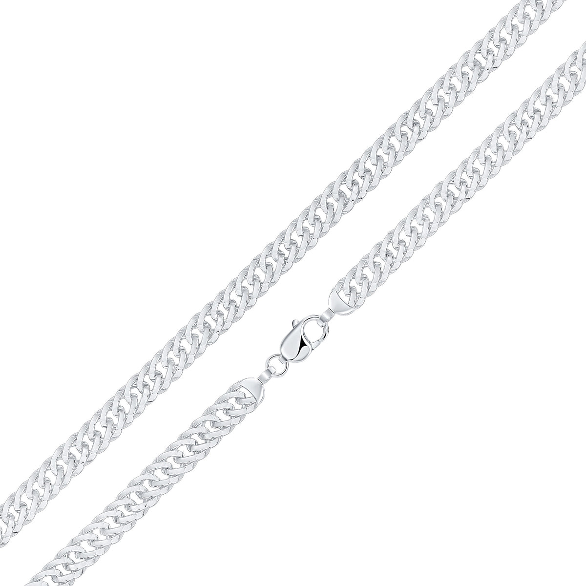 Silver 10mm Wide Curb 1