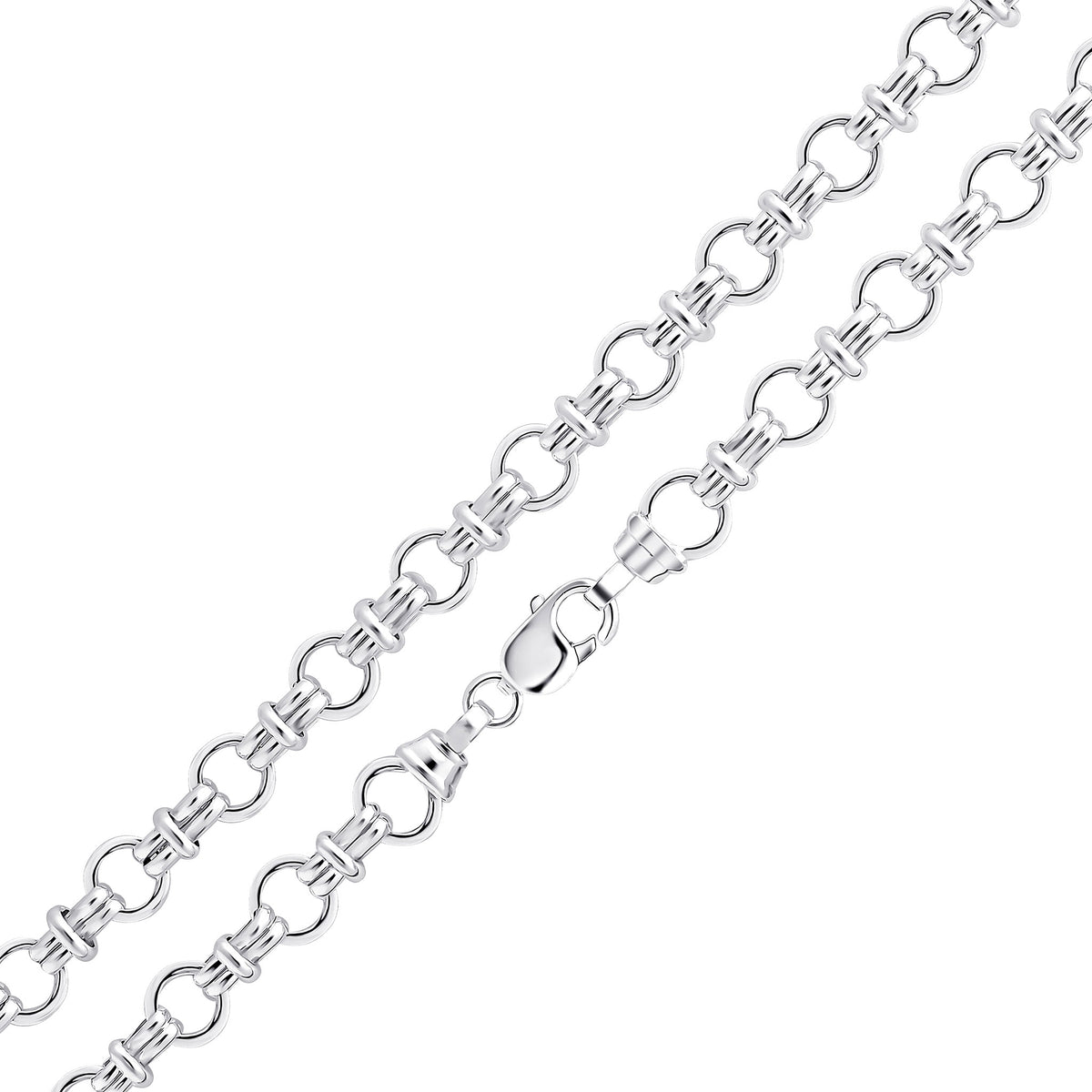 Silver 9.7mm Circle Link 1