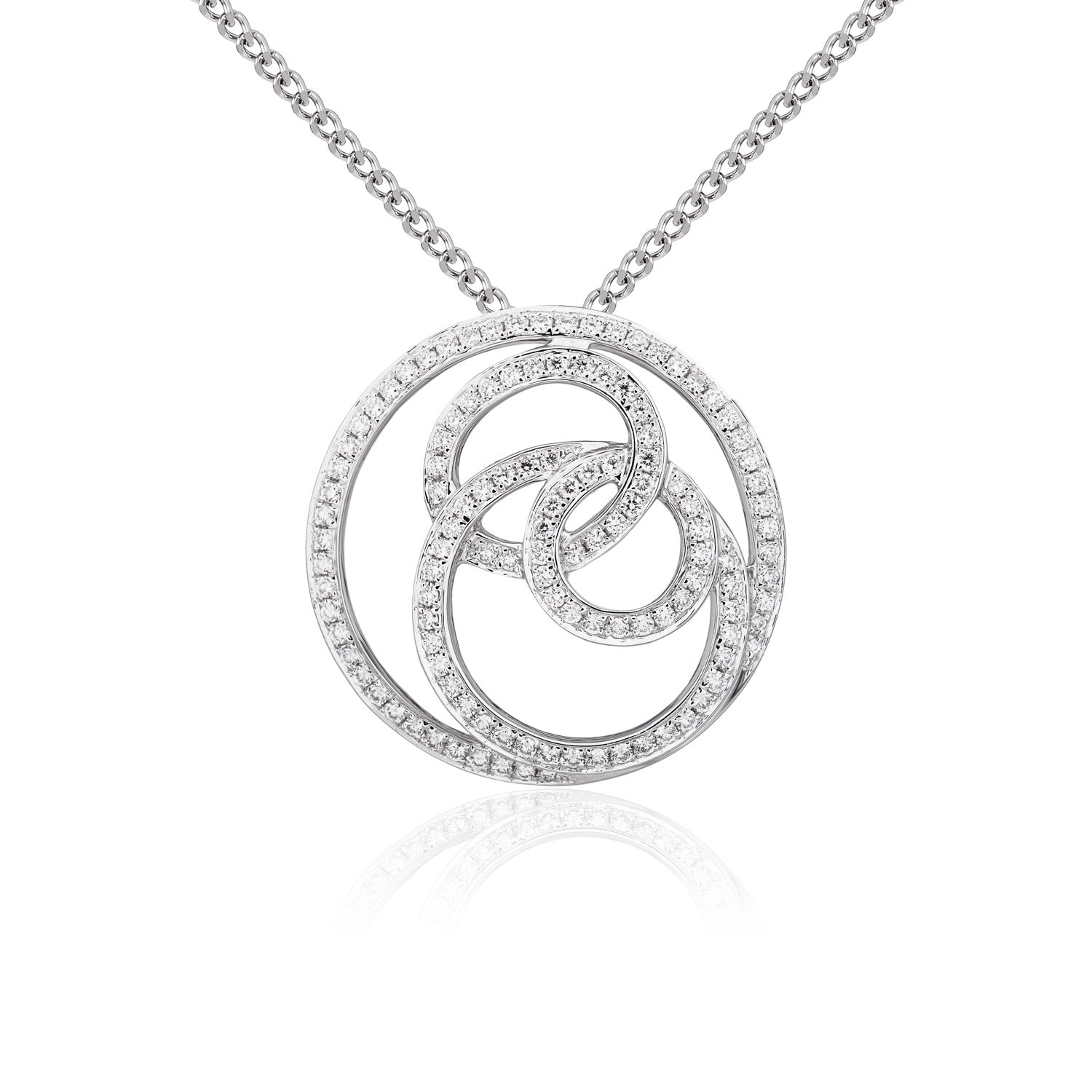 18wg Diamond Swirl Circle Pdt