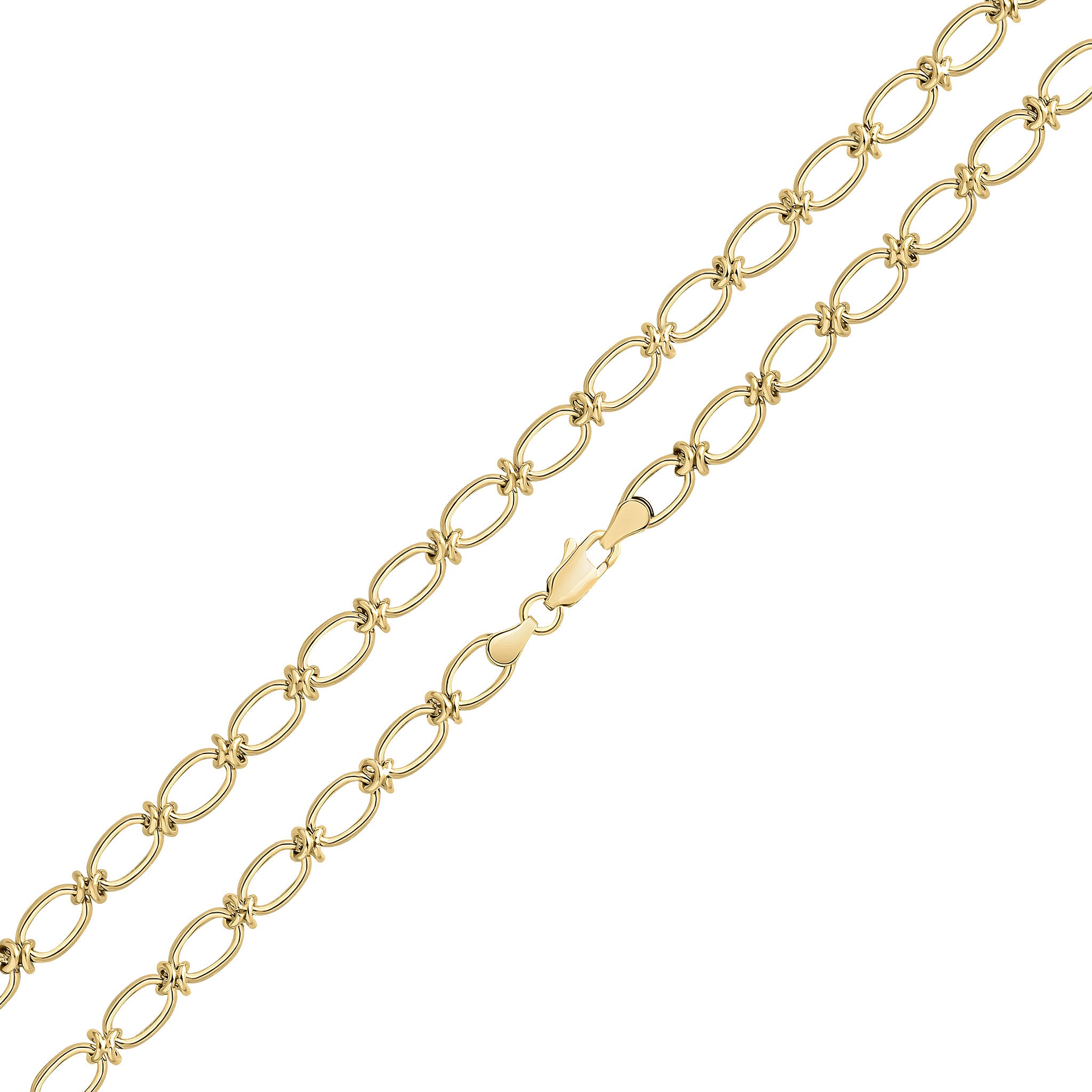 9Y H/M 6.5mm OVAL KNOTS ALL POLISHED 1