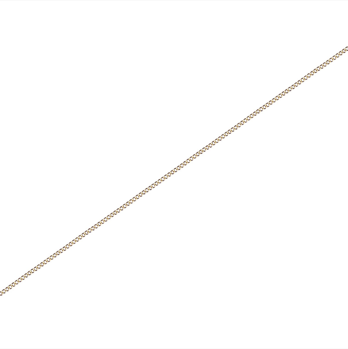 18yg Diamond Cut 0.85mm Curb 18