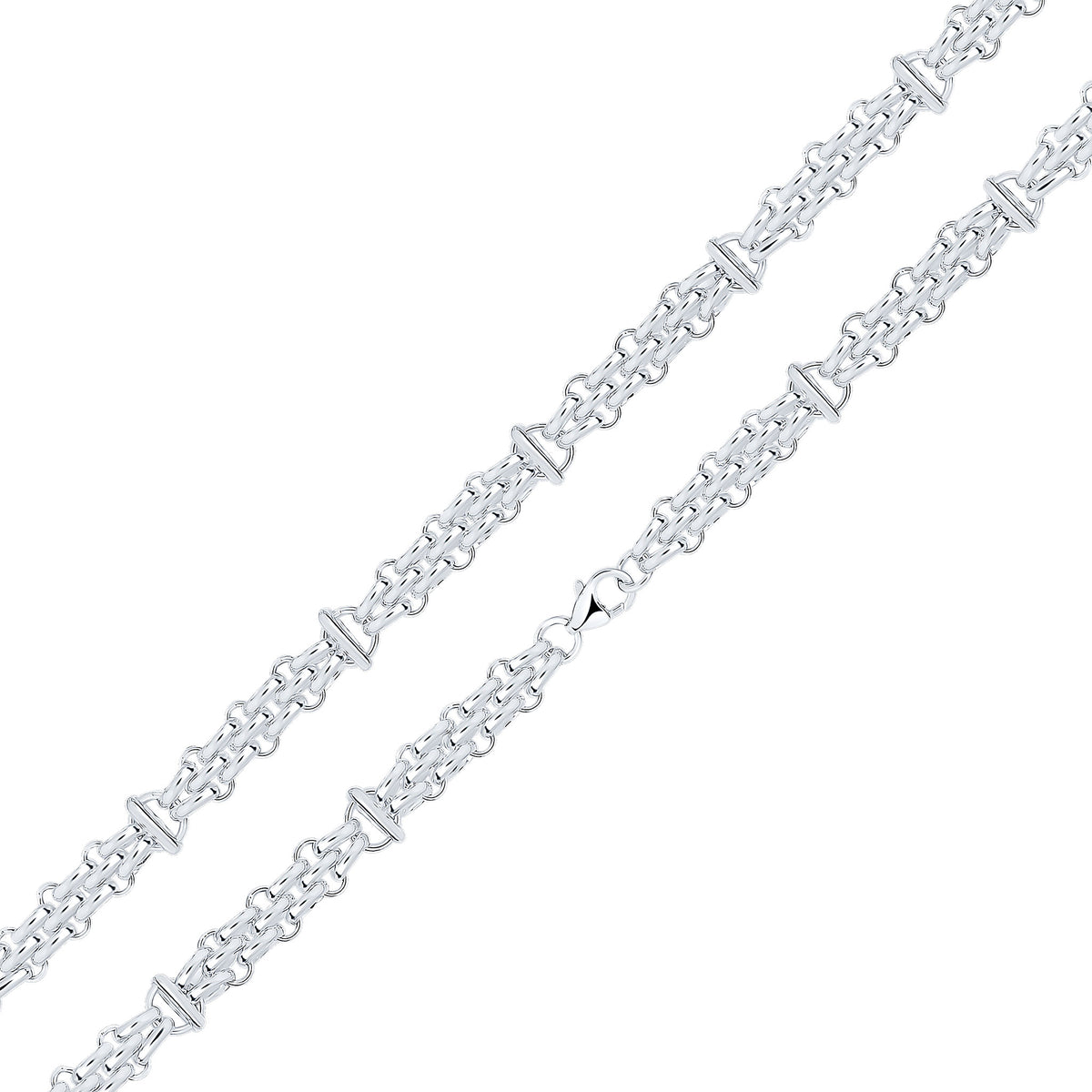 Silver 9.1mm 3 brick style 1