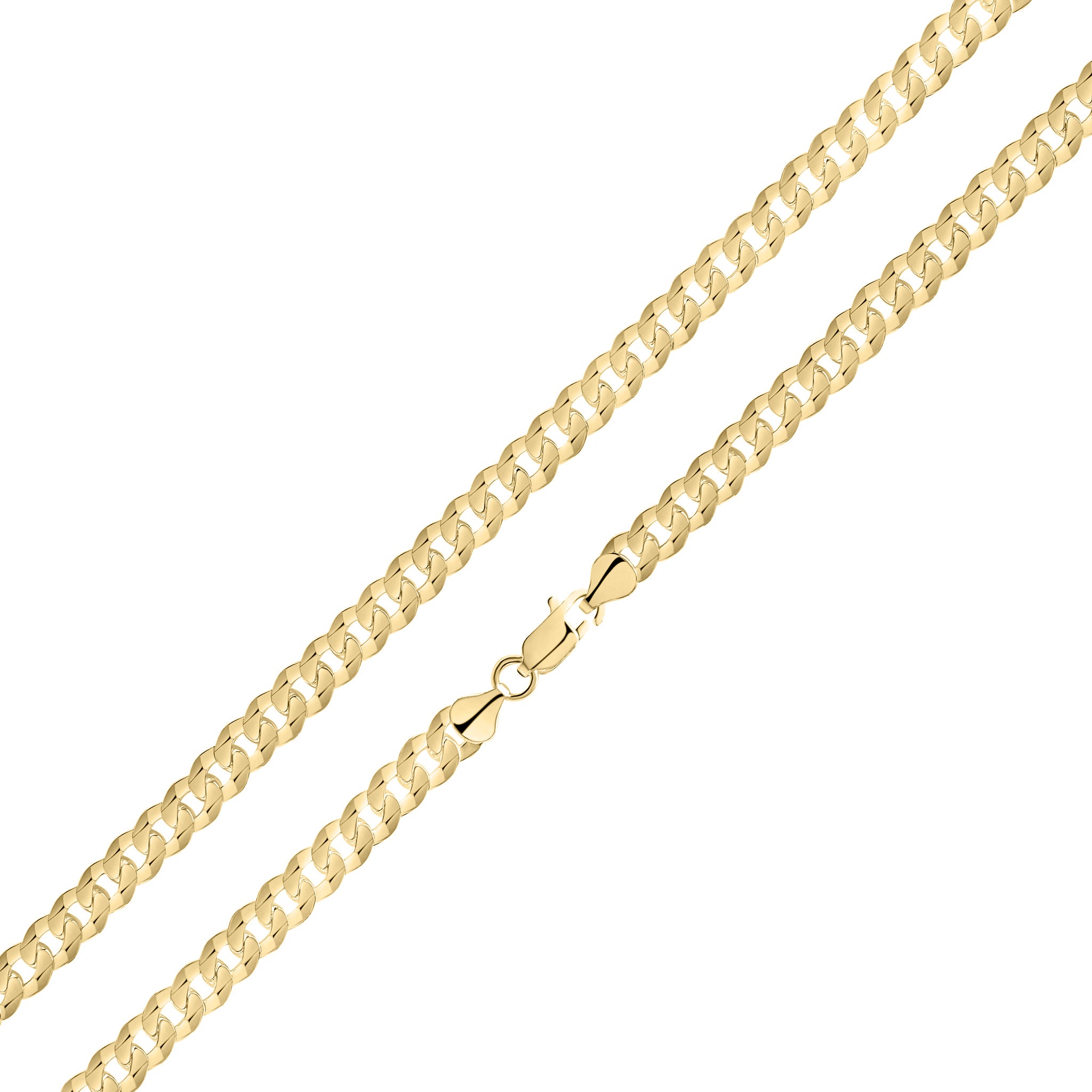 18ct Vermeil 6.5mm Curb Bracelet 1